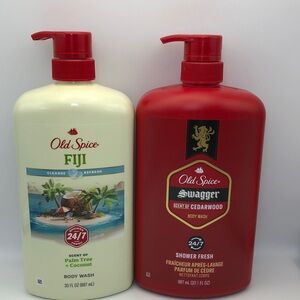 Fiji and Swagger Body Wash Set - Red and Cream